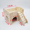 Hamster Swing SeesawSmall Nest Solid Wood Small House Hamster Sleeping